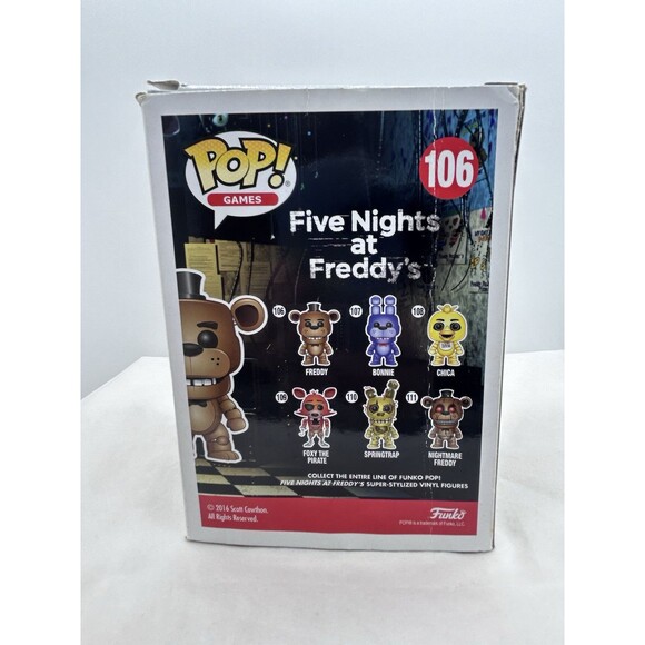 Freddy in Box Five Nights at Freddys Funko Pop Figurine - Picture 6 of 7